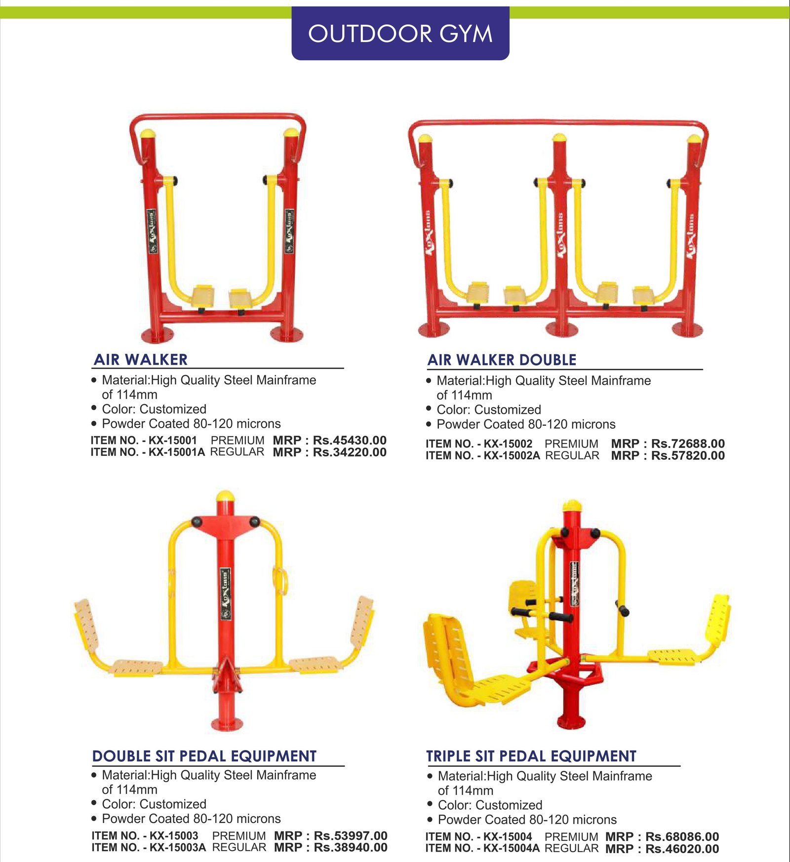 Outdoor Gym Catalogue Page 197